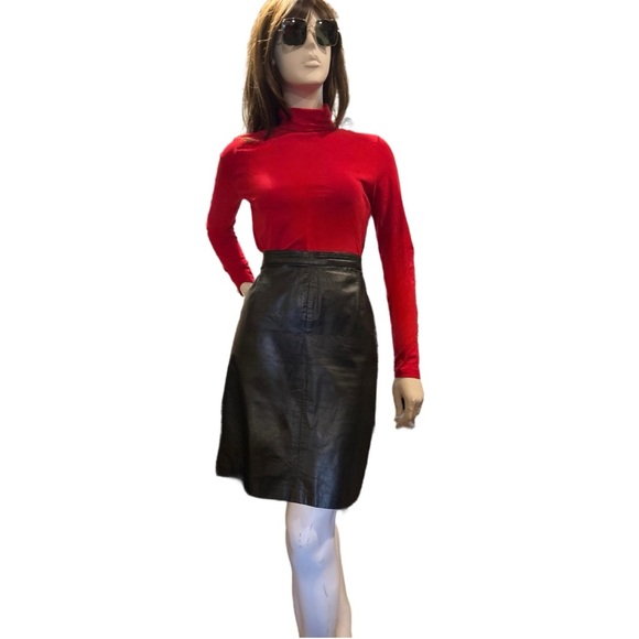 CoMint Dresses & Skirts - CoMint Black Leather Skirt